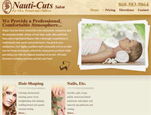 Tablet Screenshot of nauticuts.com